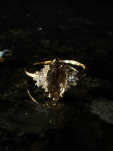SMOKY QUARTZ MARQUISE BAGUETTE RING