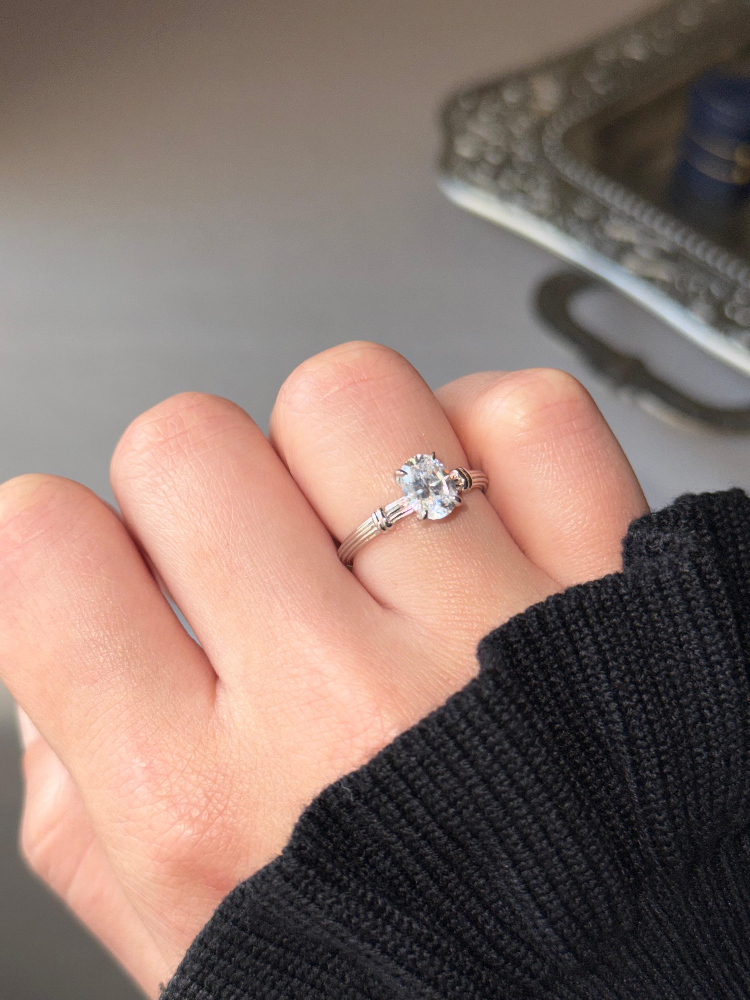 OVAL SOLITAIRE ENGAGEMENT RING