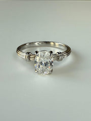 OVAL SOLITAIRE ENGAGEMENT RING